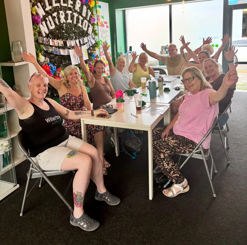 Members of the Willerby Nutrition club all waving